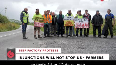 "We are being treated like slaves on our own farms" Beef farmers protesting beef prices