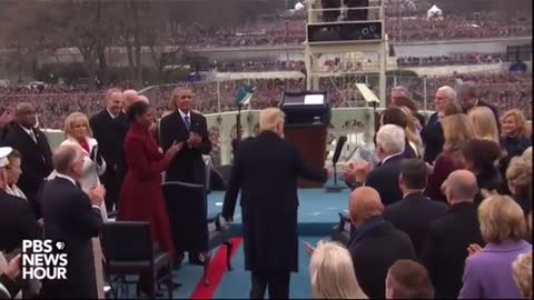Trump “Handshakes ”With Obama& Biden