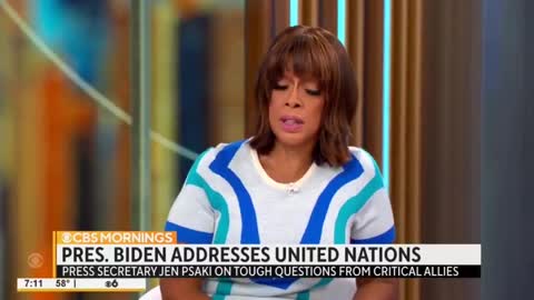 Gayle King of CBS SLAUGHTERS Biden as Jen Psaki Looks Onward