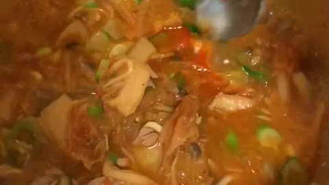 Delicious kimchi tuna soup