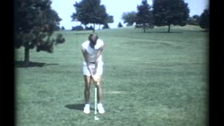 Brooke Shoffner Hitting Golf Balls 1972