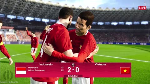 Highlight fifa qualified world cup| Indonesia 1 vs 0 Vietnam