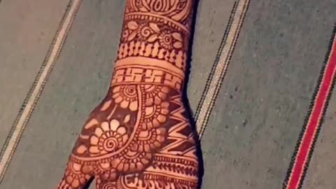 Full Mehndi Design Front hand