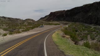 Riding curves and dips towards Terlingua Texas