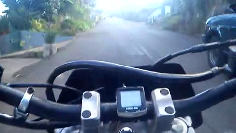 Riding with Yamaha DT125R Madeira Island