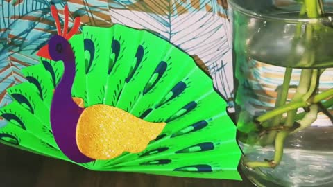 Paper create for kids/Easy make ideas/ Paper peacock craft