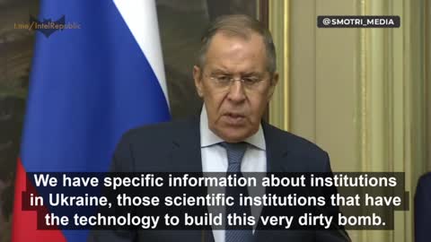 LAVROV: "DIRTY BOMB is being prepared in UKRAINE"...