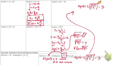 Inverse Functions part 2