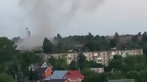 New shots of rocket strikes in Dnepropetrovsk