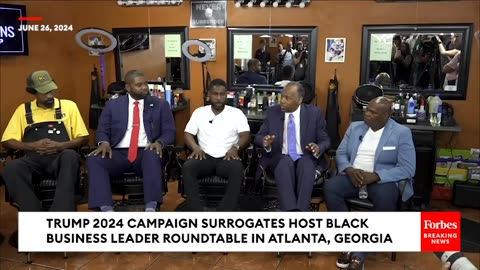 BREAKING NEWS- Trump Campaign Hosts Pre-CNN Debate Black Business Roundtable In Atlanta, Georgia