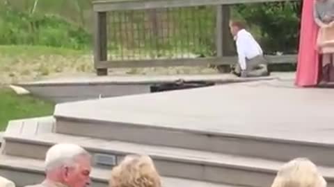 watch these cute and funny Kids adding some comedy to a wedding