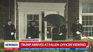 Trump Attends Funeral Of Fallen NYC Officer