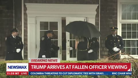 Trump Attends Funeral Of Fallen NYC Officer