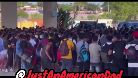 Unprecedented Border Invasion: Illegal Migrants Swarm the US Southern Border #shorts #illegalaliens