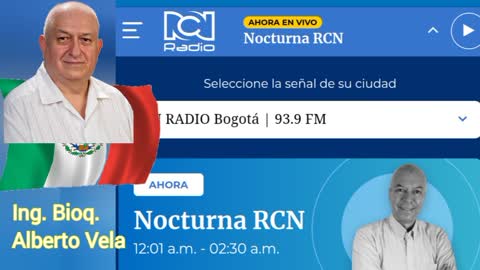 ENTREVISTA AL ING. ALBERTO VELA POR RCN RADIO 25 de Mayo 2022