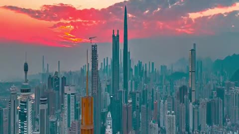 Shenzhen - china by drone - 4k video ultra hd