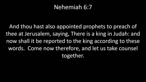 KJV Bible Nehemiah Chapter 6
