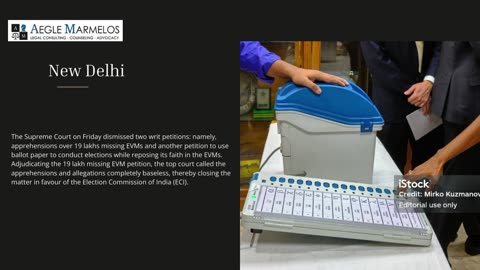 Supreme Court Rejects Petitions Against EVM Use In Elections