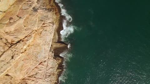 Sea waves and beach Drone