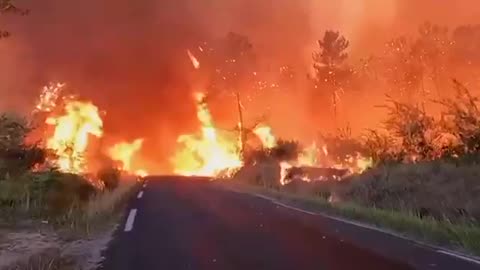 Erdőtűz Spanyolországban / Forest fire in Spain