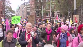 Greta Thunberg interrupted on-stage at protest