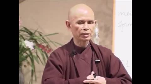 Thich Nhat Hanh's softly spoken speech on breaking bad habits