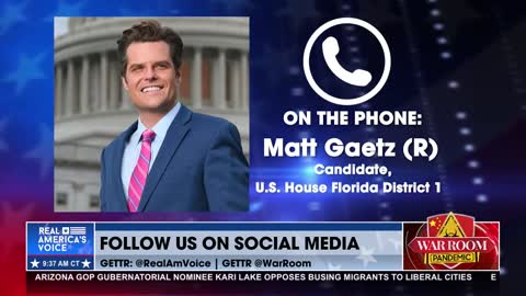 Gaetz on War Room: FBI Raid on Mar-A-Lago is Biden’s Defining Moment