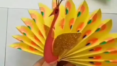 That's Wonderful beautiful Hand Craft of Paper Peacoke | RJ Craft #Crat #Art #Ideas