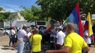 En Barranquilla salieron a marchar contra las reformas de Petro
