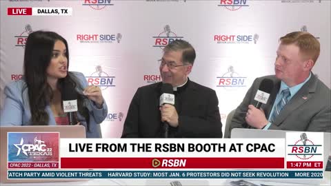 CPAC 2022 in Dallas, Tx | Interview With Father Frank 8/4/22