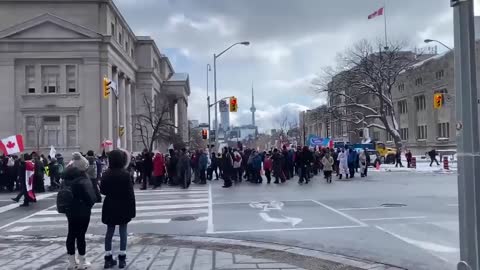 Freedom Convoy protests Toronto Feb. 19, 2022