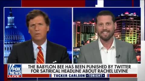 Tucker - Mar 21, 2022 - Twitter suspends The Babylon Bee