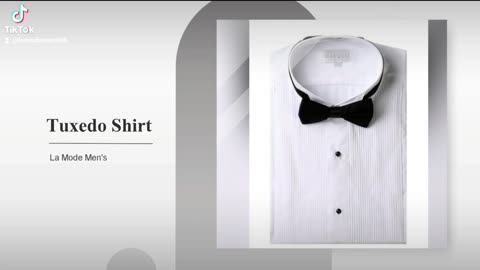 Suave Sophistication: Tuxedo Shirt from La Mode Men's