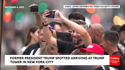 TRUMP SIGHTING: Former President Spotted Entering Trump Tower In NYC On Labor Day