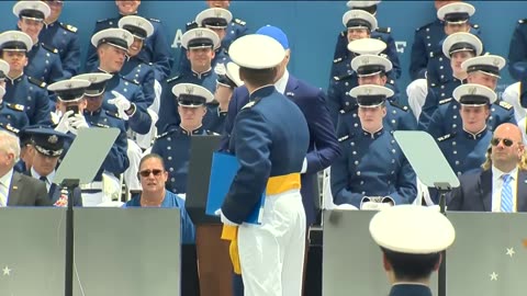 President Biden trips, falls at US Air Force Academy graduation