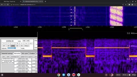 XPA1 Unscheduled TX 28/10/2022 0826 UTC 10256kHz