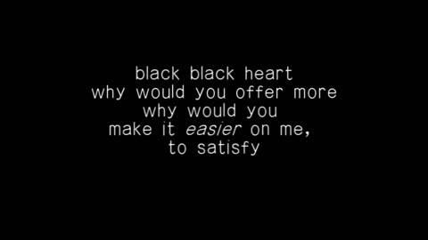 black black heart david usher