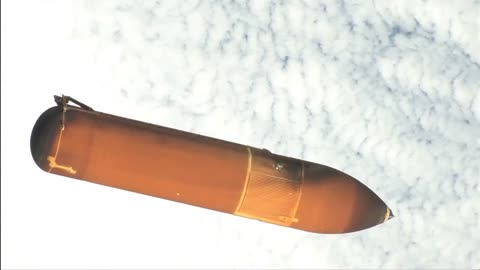 Endeavour's External Tank Falls Away