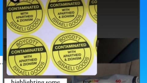 "Contamined With Zionism" - Irish BDS Supporters Label Israeli Products In Supermarkets