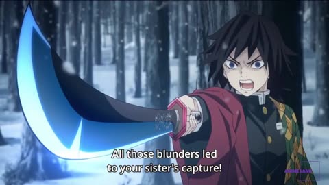 Nezuko & Tanjiro VS Giyu Tomioka | Demon Slayer Kimetsu no Yaiba | S01 EPI01 English Sub