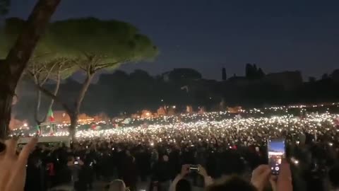 Thousands Gather in Rome, Italy in Protest Against Country’s Health Pass