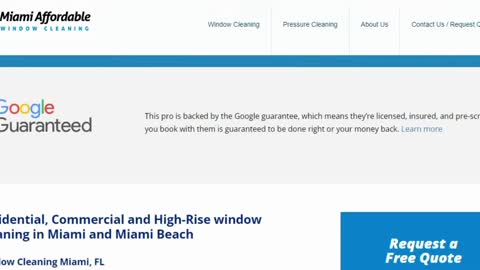 Window Cleaning in Sunny Isles