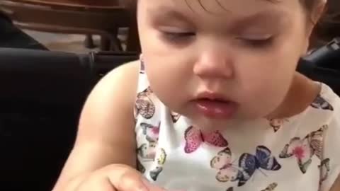 Funny ||. Baby enjoying head massage 😂