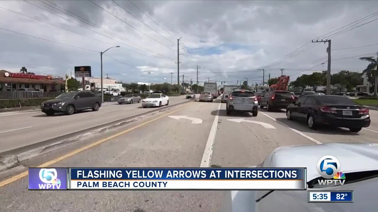 Flashing yellow arrows at intersections coming to Boynton Beach