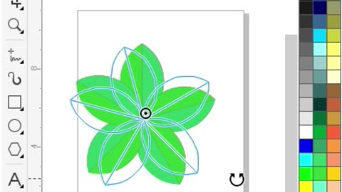 3d leaf logo design tutorial in Corel draw #leaf #shorts #graphicdesiging #logodesign
