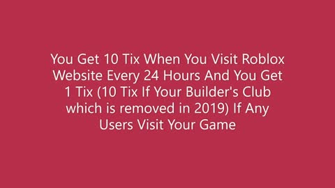 What is roblox tix and WHY roblox removed it years back? (Read Description)