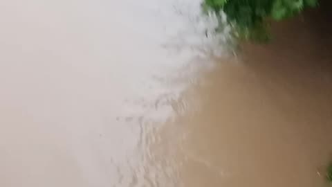 Big flood under Badulla moving Bridge