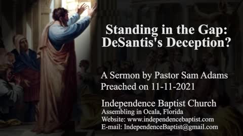 Standing in the Gap: DeSantis's Deception?