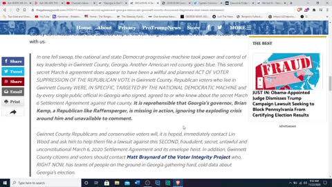 Did a March 6th consent agreement brought by Atty. Marc Elias from Perkins Coie alter GA rules?