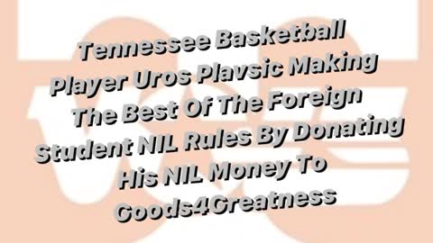 Tennessee Basketball NIL